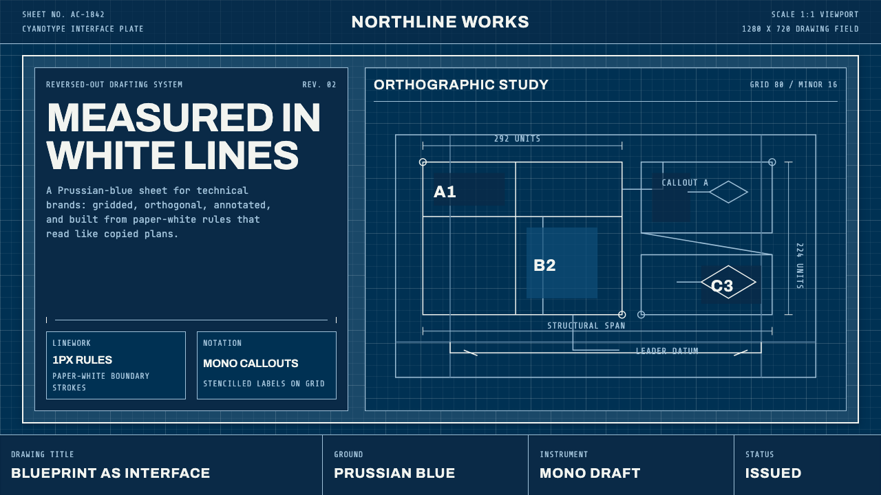 Architect Cyanotype design style