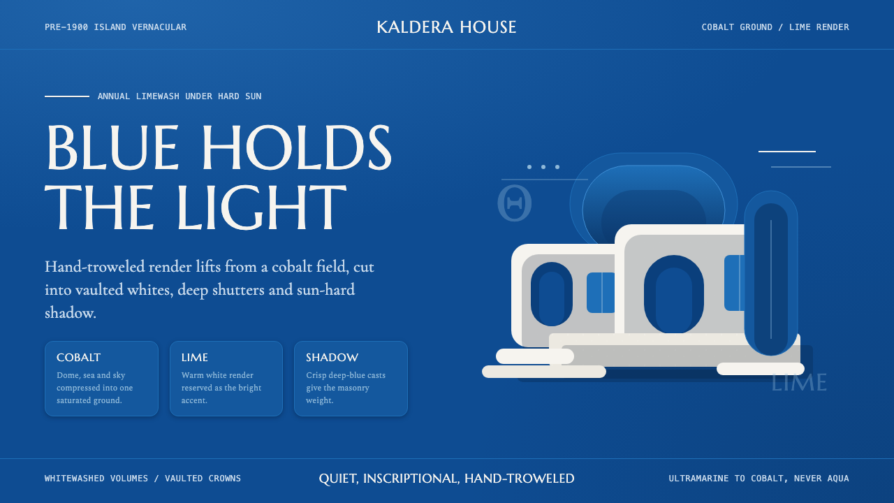 Cycladic Santorini design style