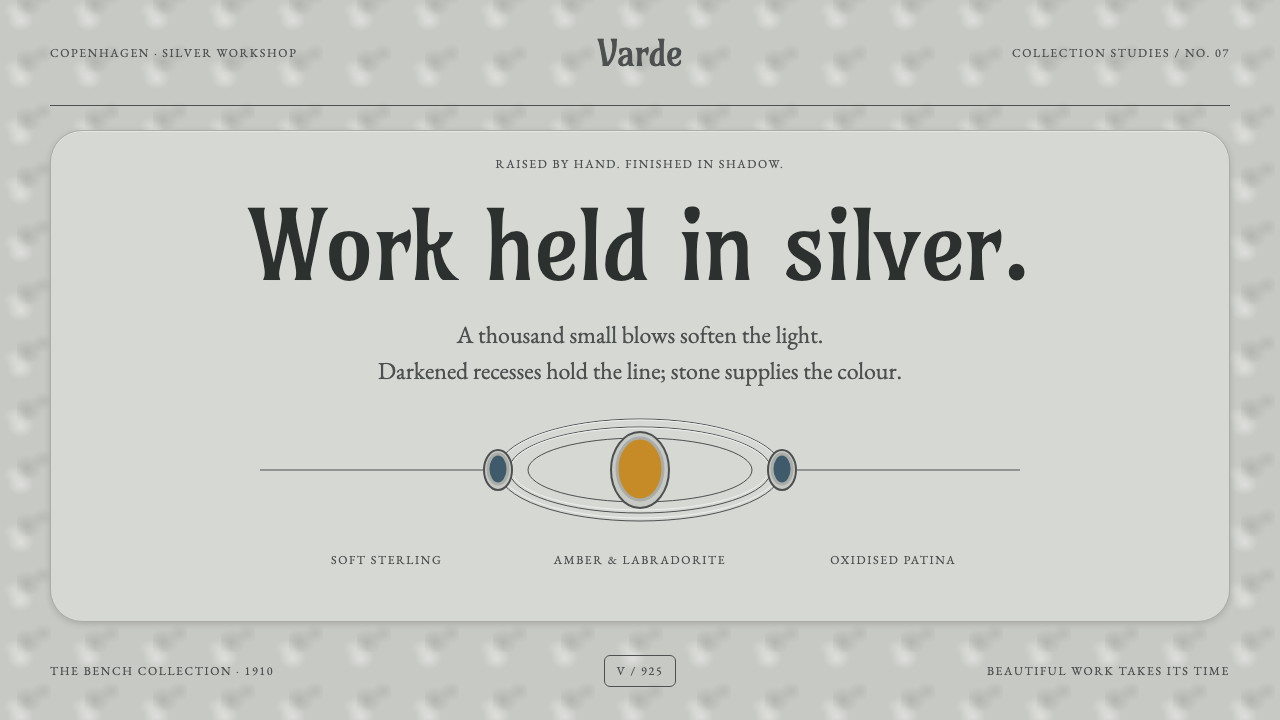 Danish Skønvirke Silver design style — example