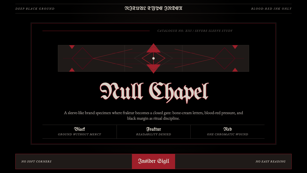 Death Metal Blackletter design style