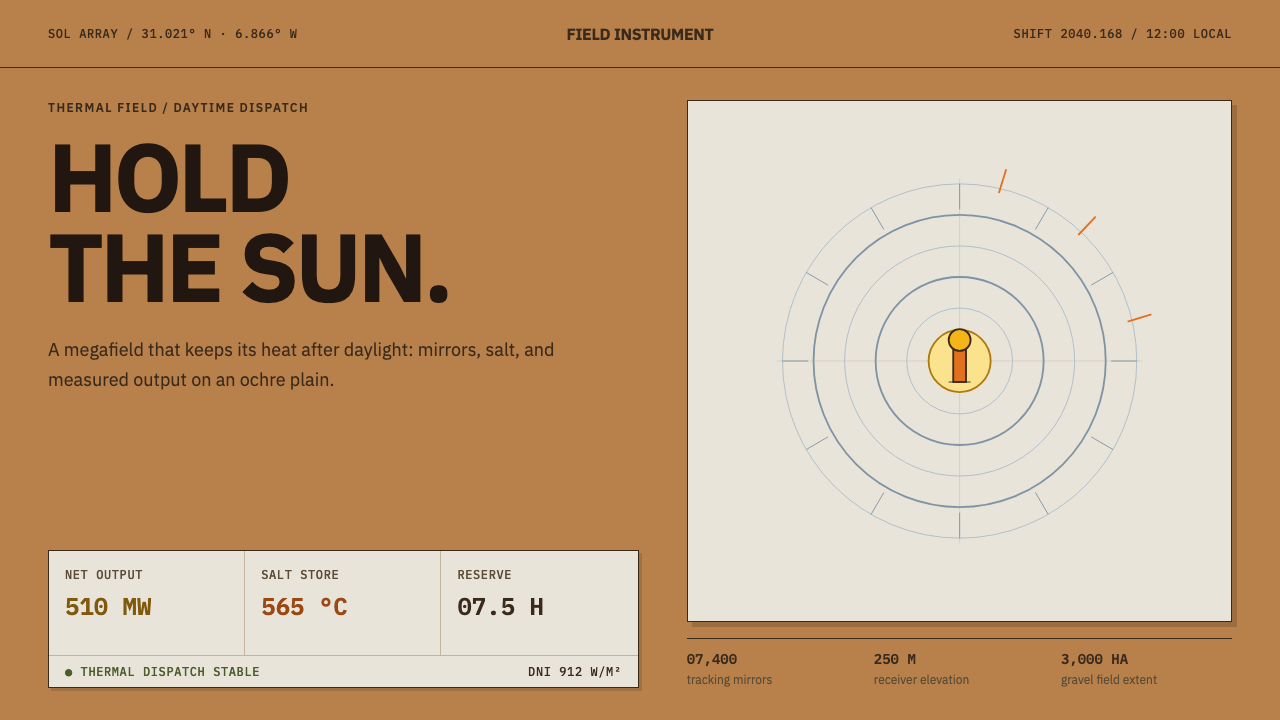 Desert Solar Megafield — design style preview