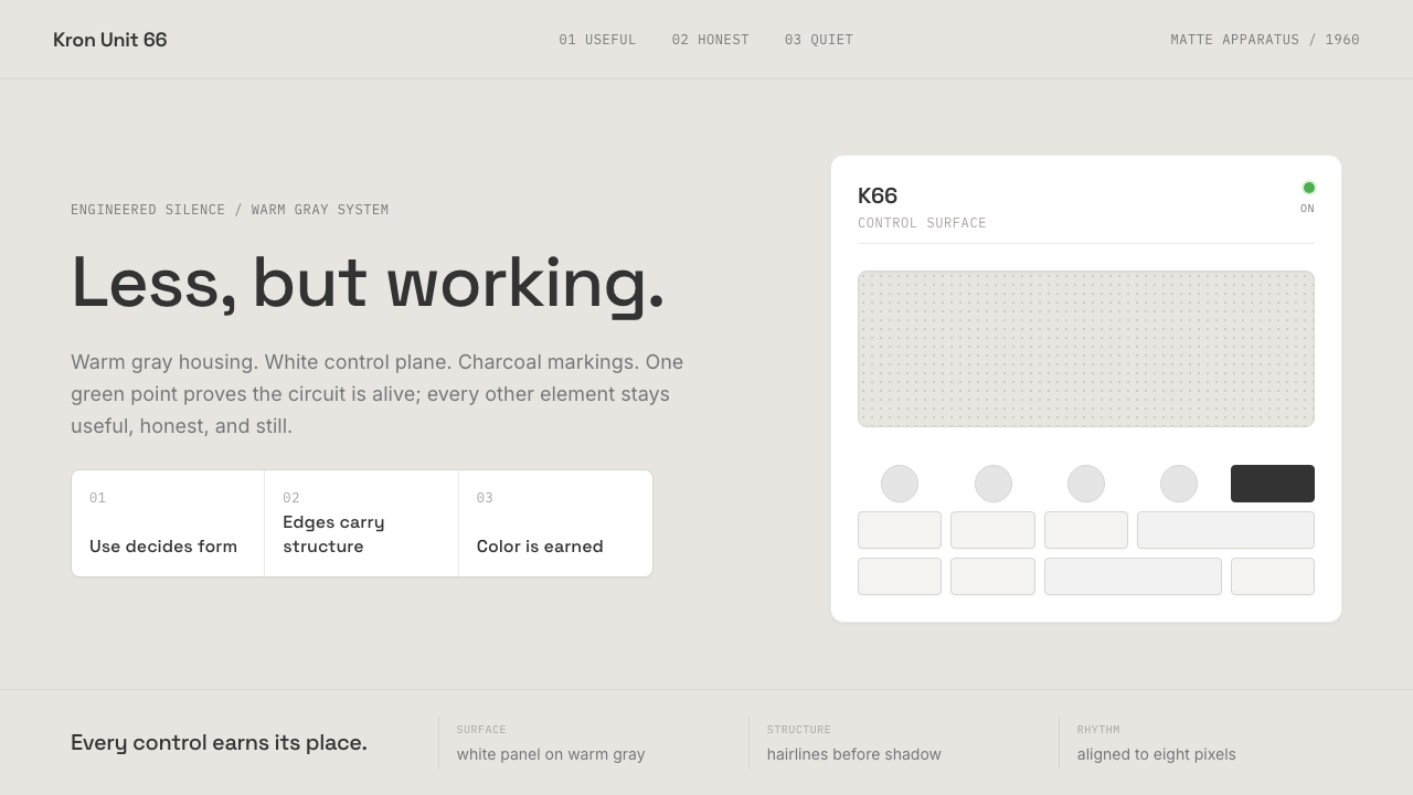 Dieter Rams / Braun design style