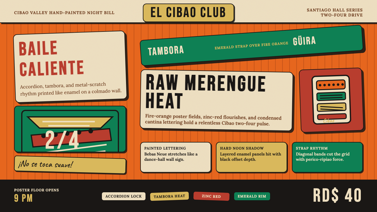 Dominican Merengue Perico Ripiao design style — example