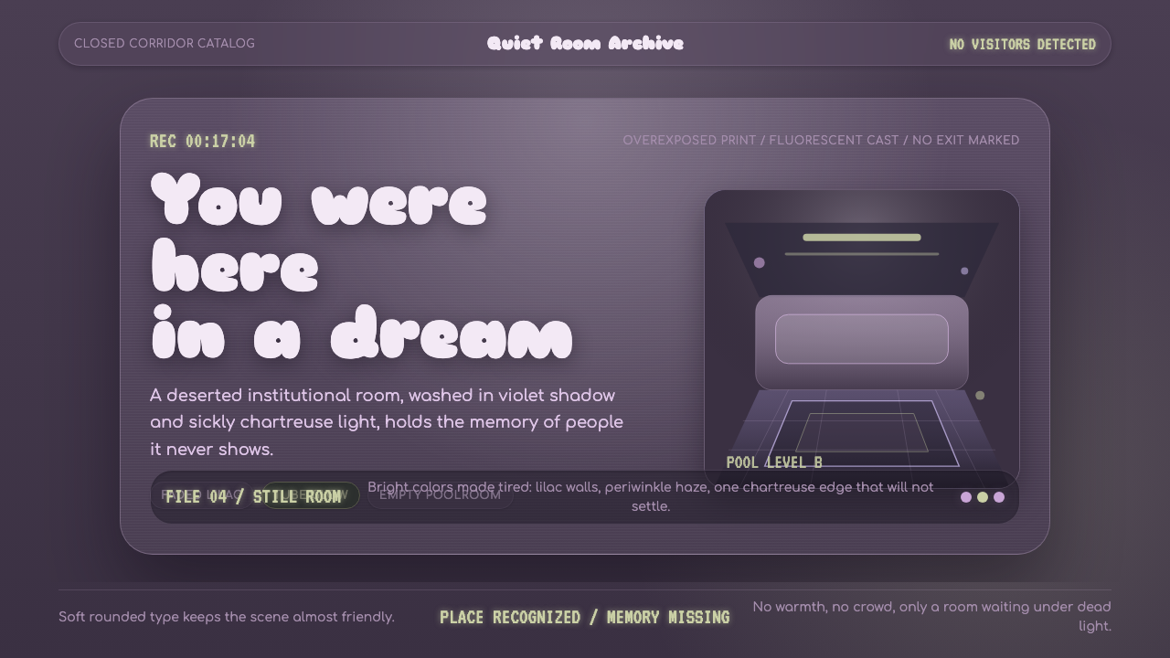 Dreamcore Liminal design style — example