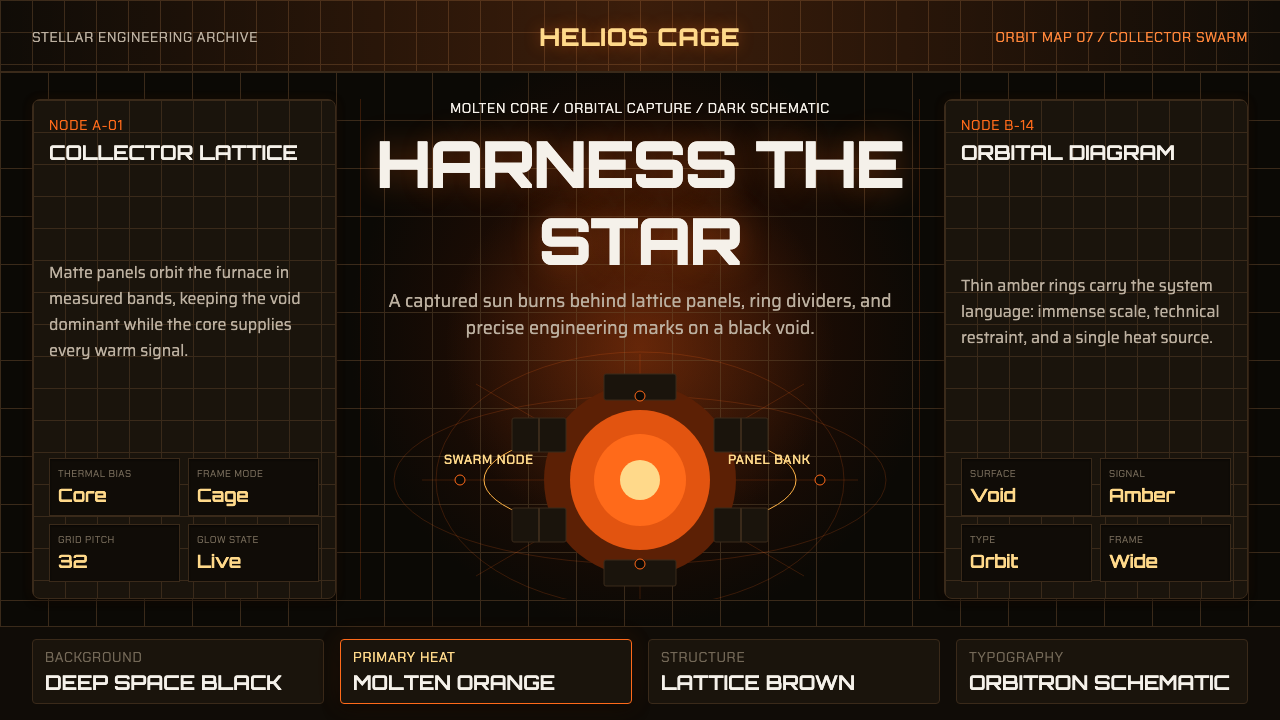 Dyson Sphere Megastructure design style