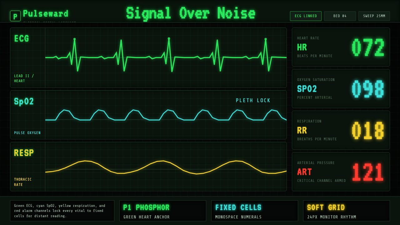 EKG Vital Monitor design style