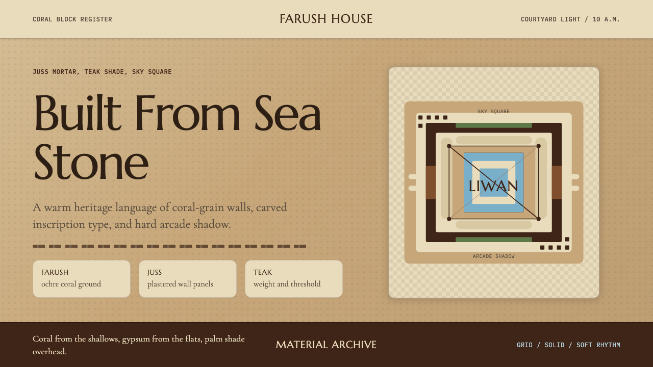 Emirati Bait Al Naboodah Coral House design style