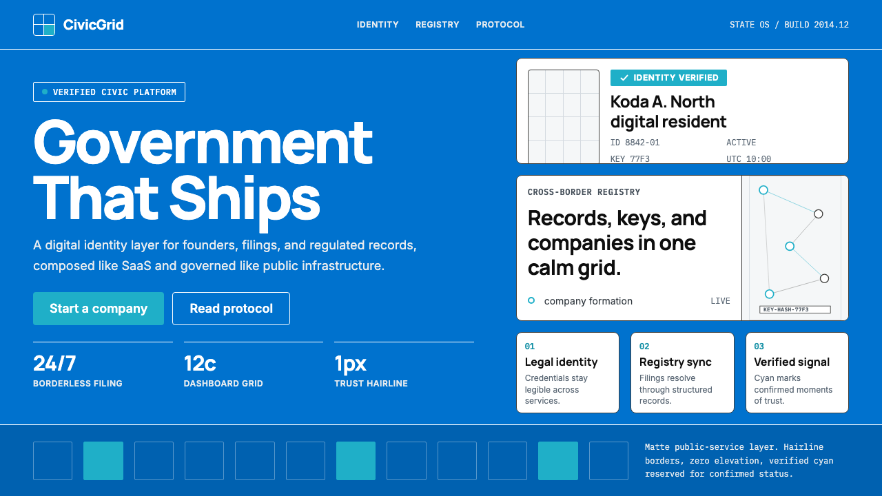 Estonia e-Residency Digital (2014) design style