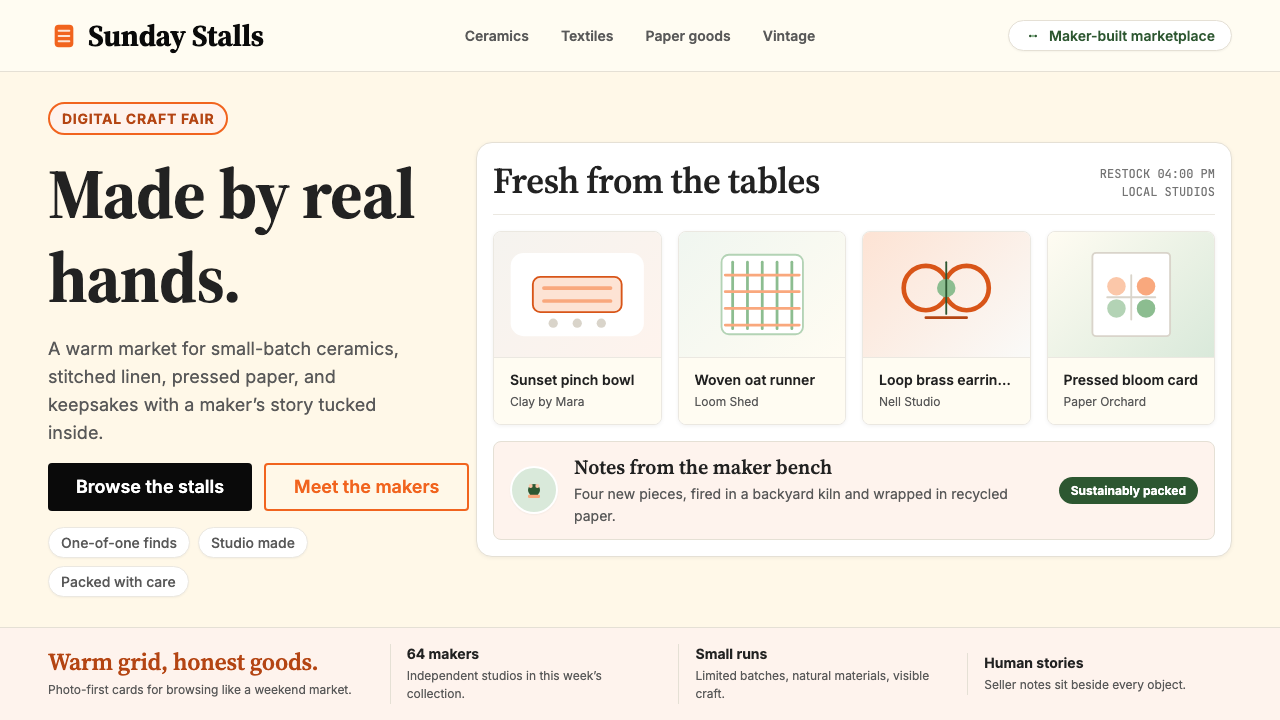 Etsy Handmade design style