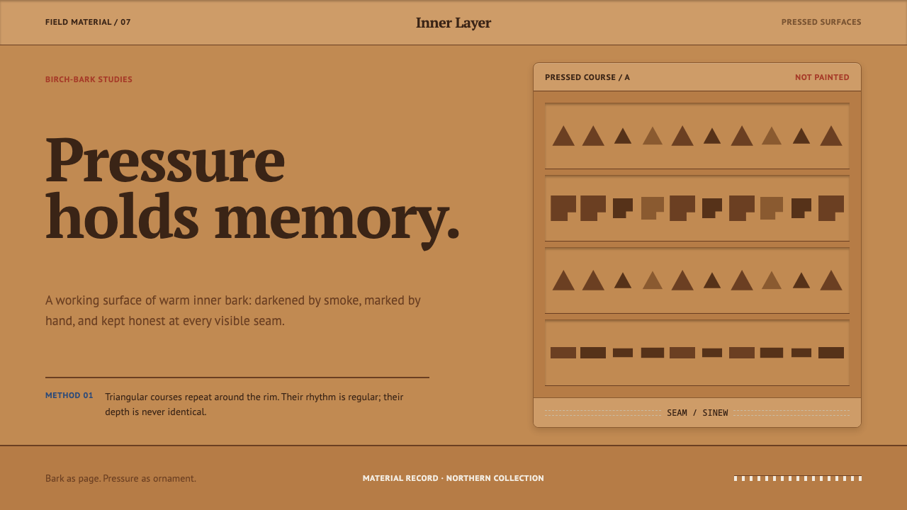 Evenki Birch Bark — design style preview