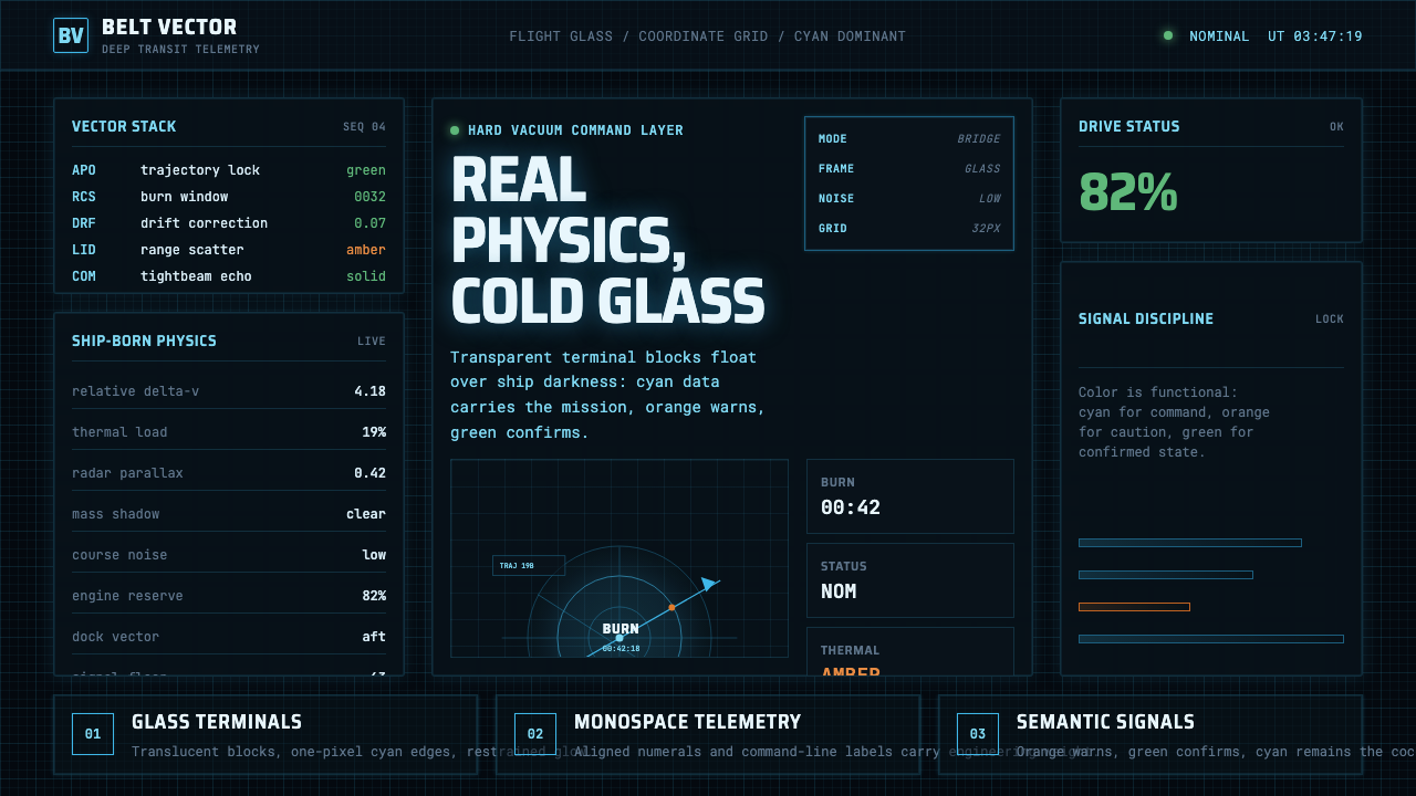 The Expanse Belter UI design style