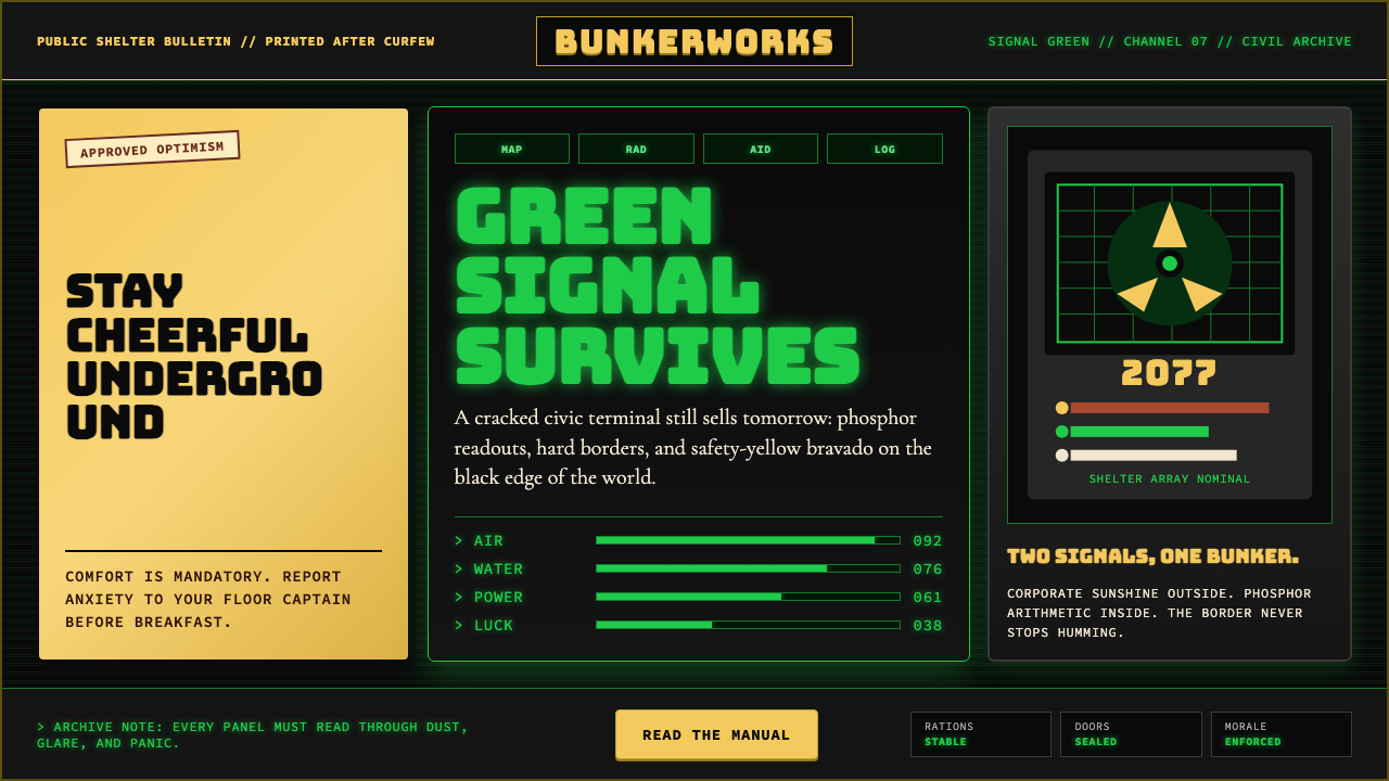 Fallout Vault-Tec Pip-Boy design style