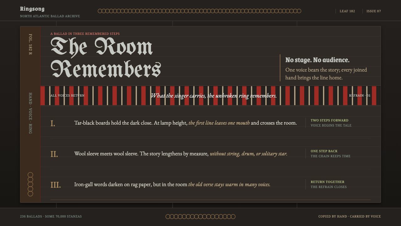 Faroese Kvæði design style — example