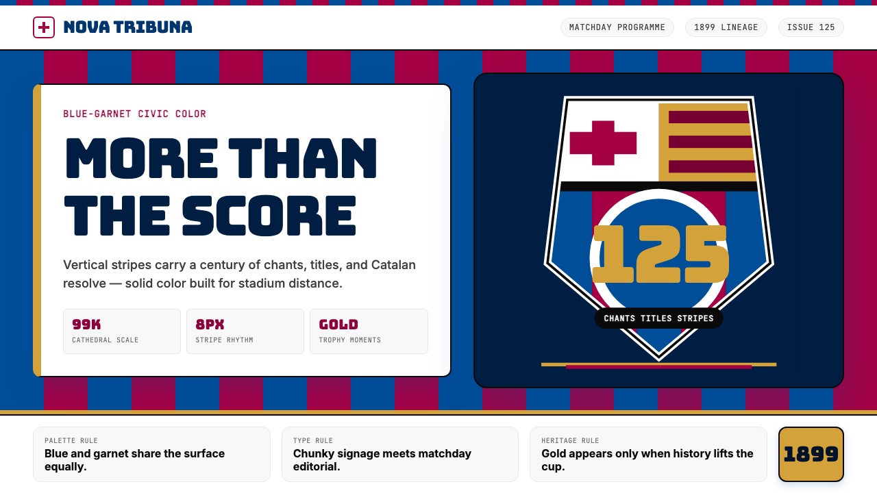 FC Barcelona (Blaugrana) design style