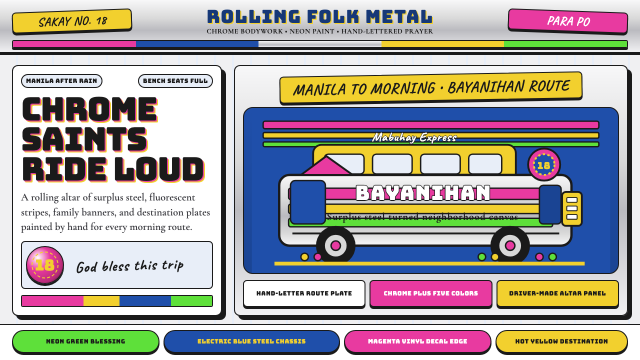 Filipino Jeepney design style