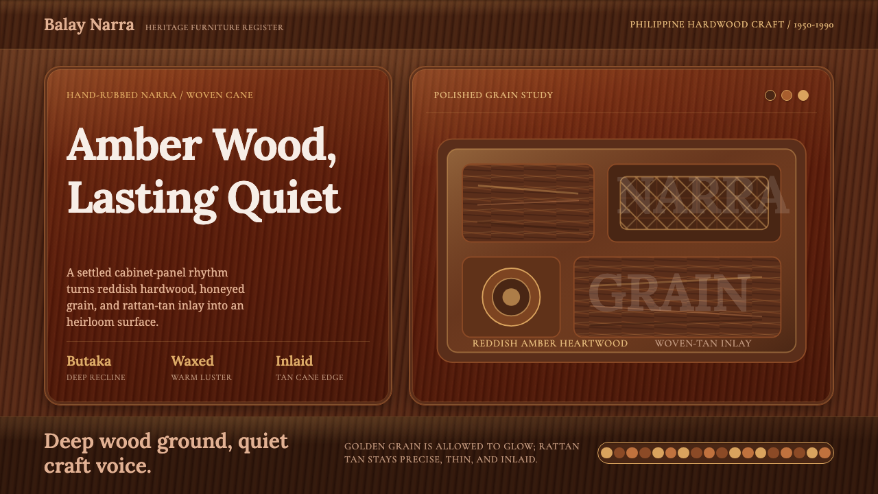 Filipino Narra Hardwood design style