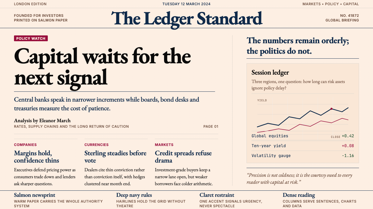 Financial Times (Pink Paper) design style