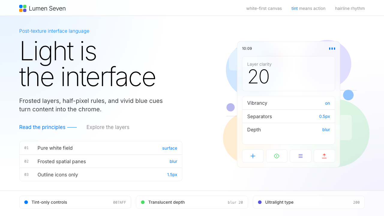 Flat Design iOS 7 design style