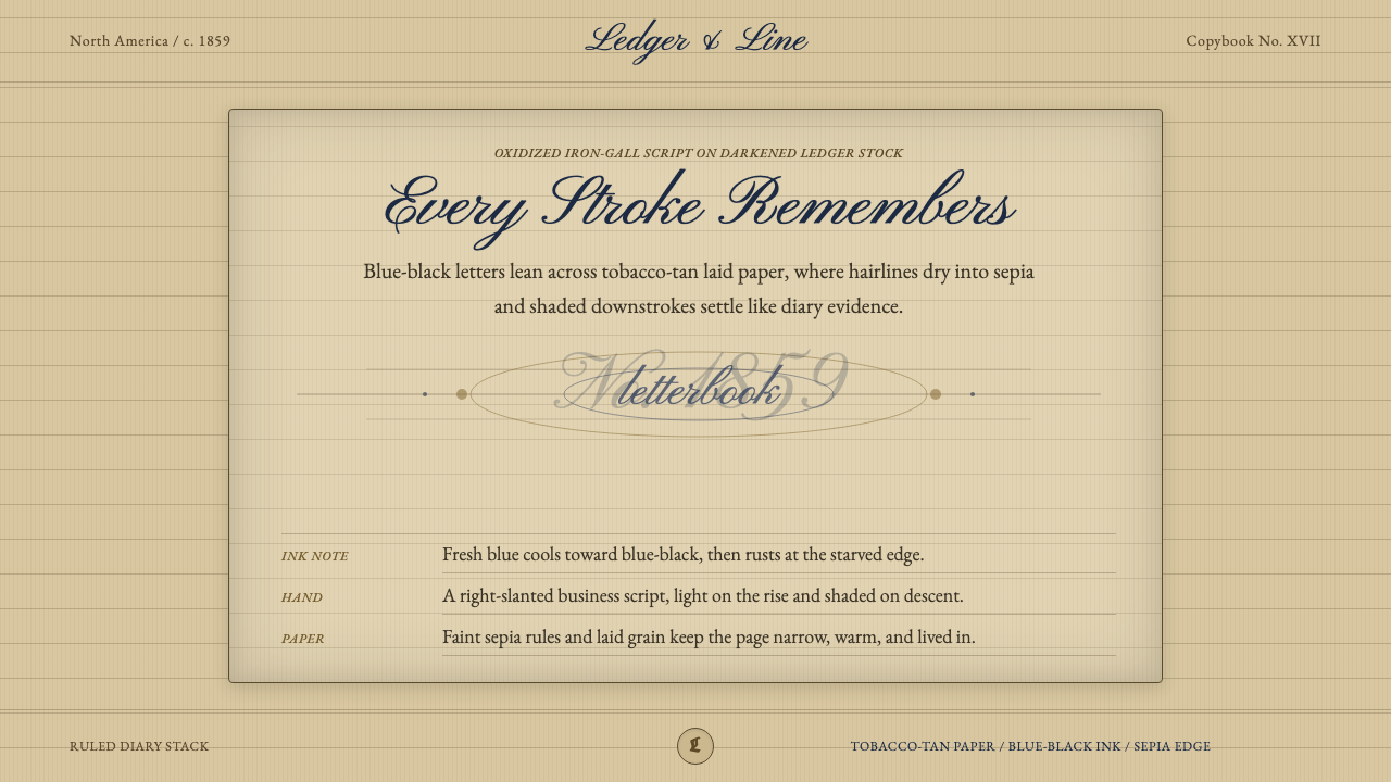 Spencerian Penmanship design style