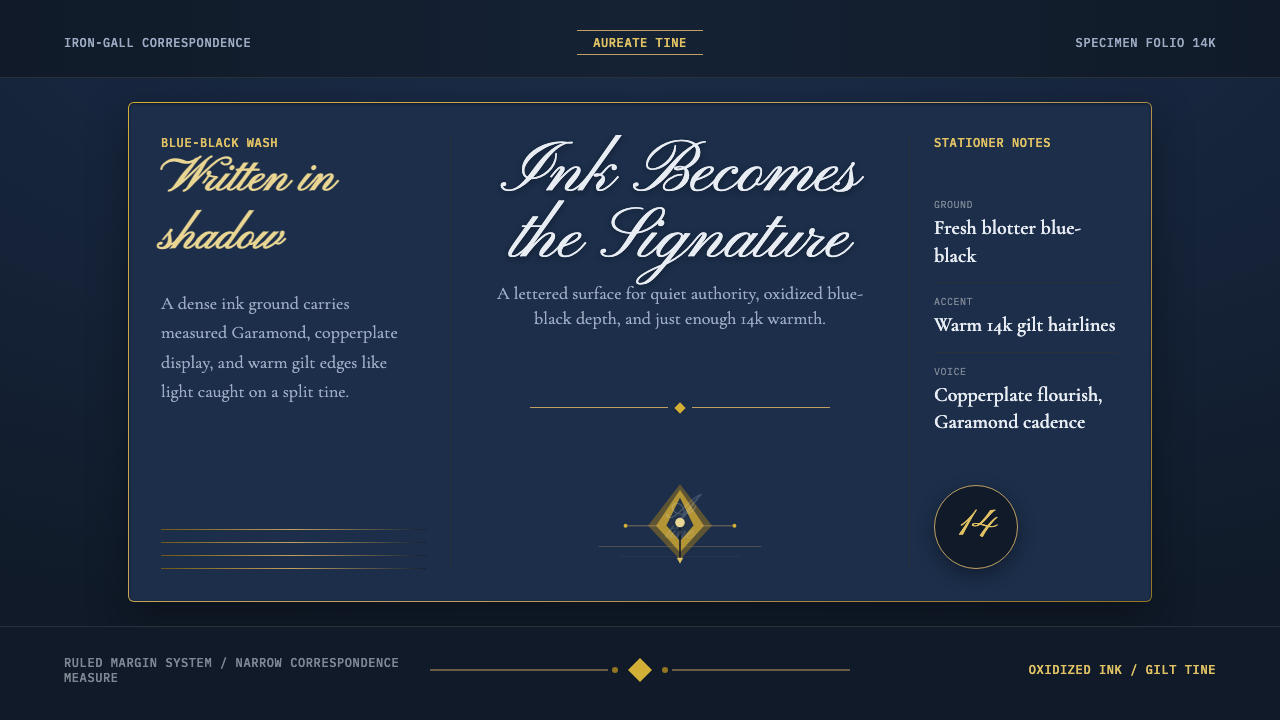 Fountain Pen & Ink design style