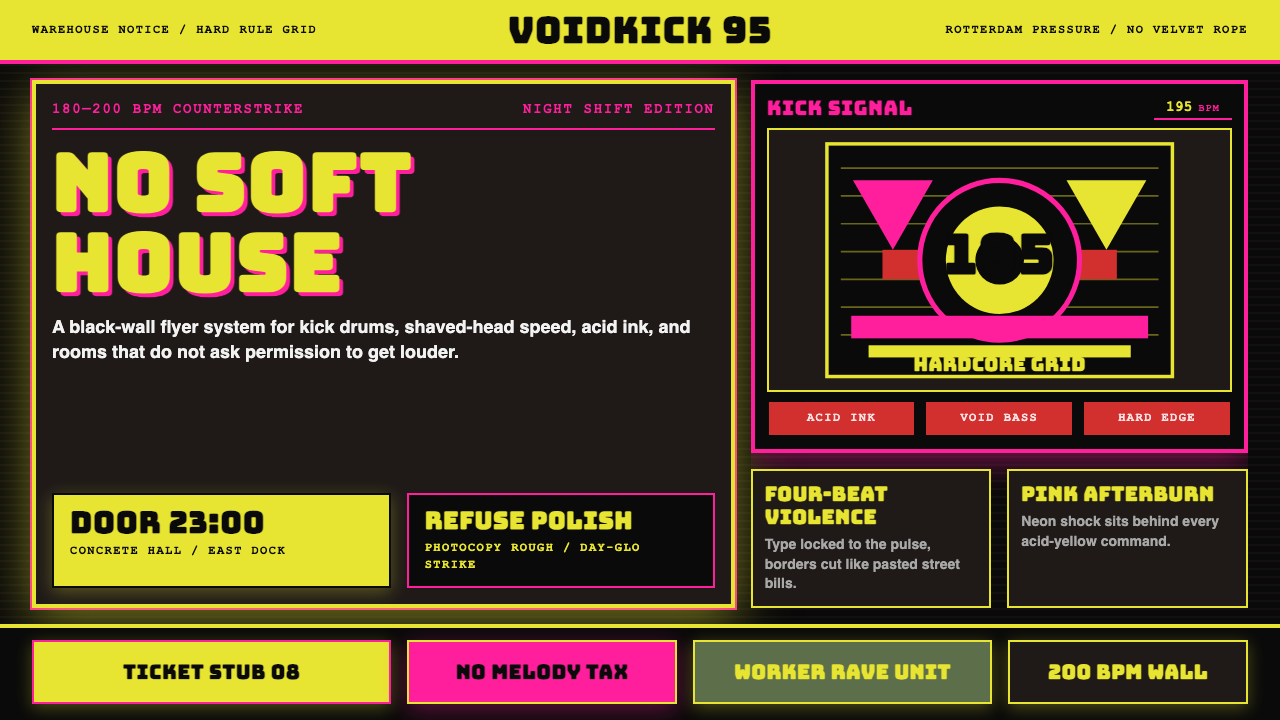 Rotterdam Gabber Hardcore design style