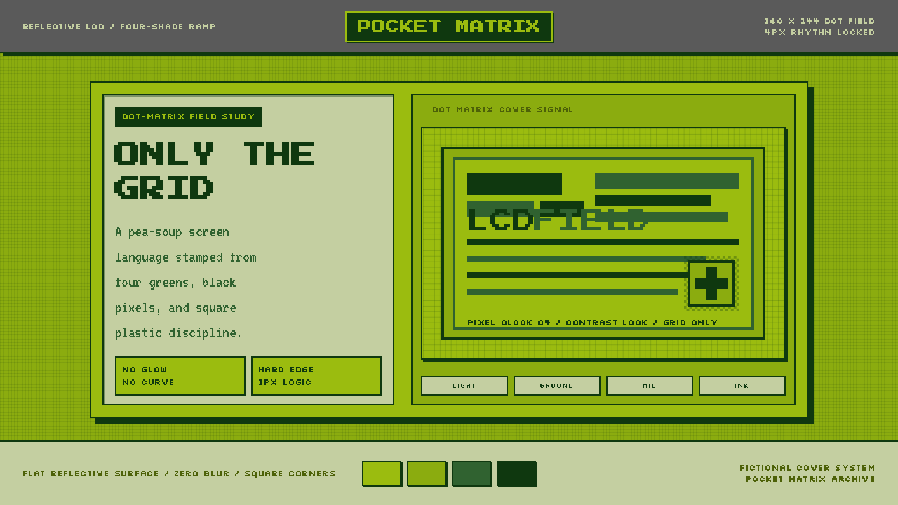 Game Boy DMG Green Screen design style