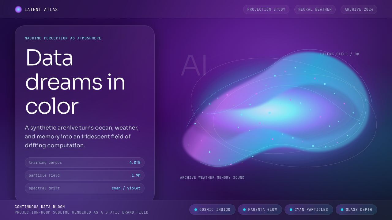 Generative AI Data Art (Refik Anadol era) design style