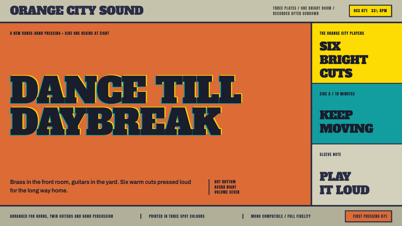 Highlife Record Sleeve design style