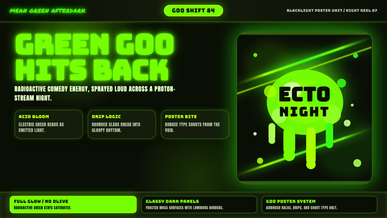 Slimer Ghostbusters Green design style