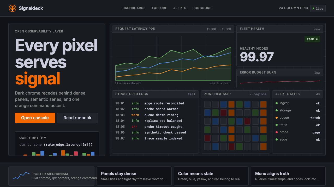 Grafana design style