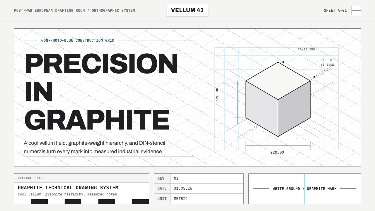 Graphite Technical Drawing design style — example