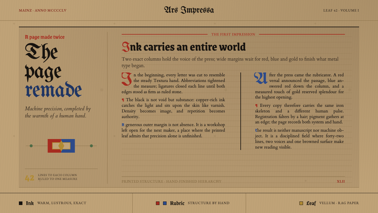 Gutenberg 42-Line Bible design style — example