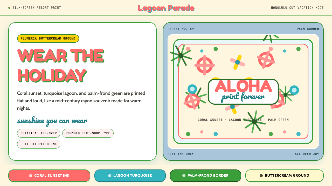 Hawaiian Aloha Shirt design style