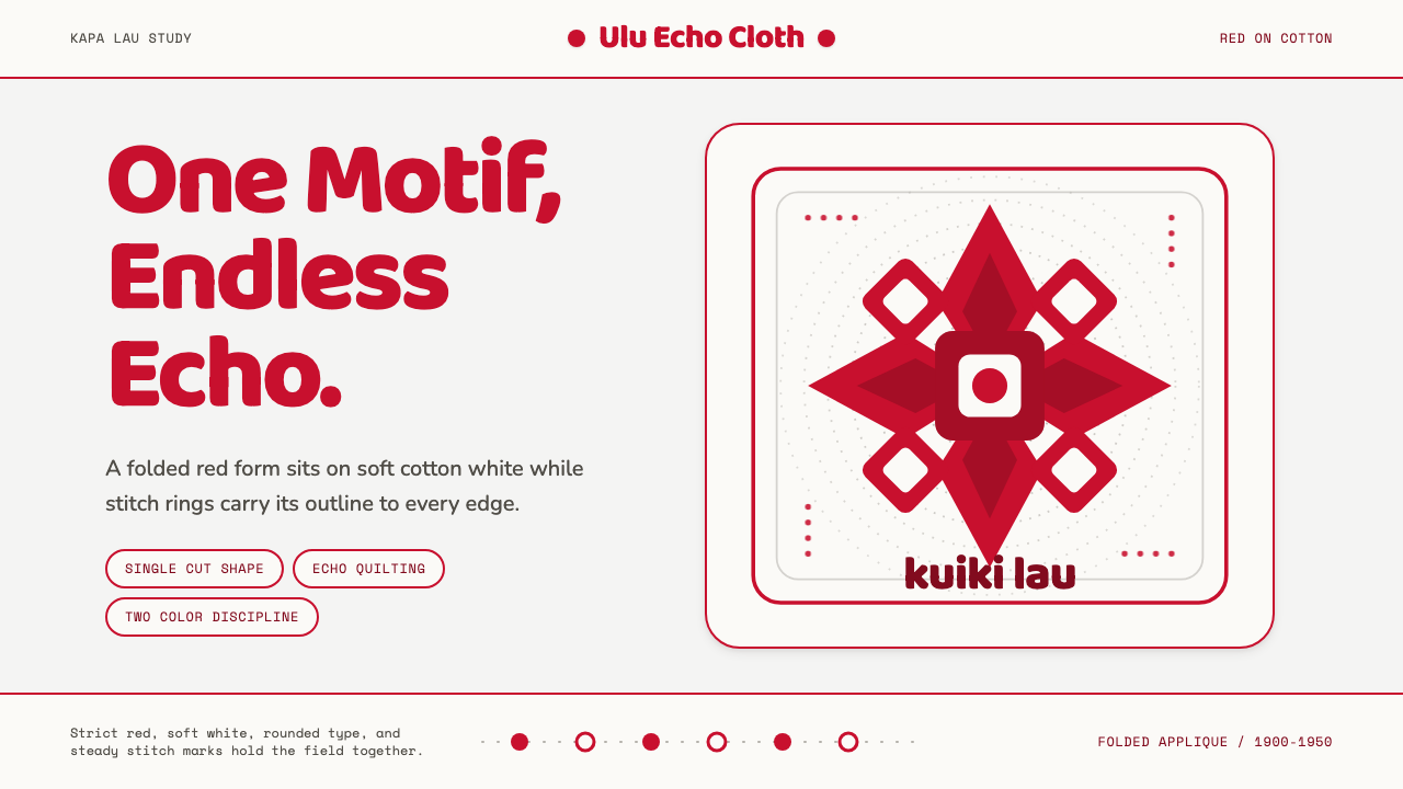 Hawaiian Quilt design style — example