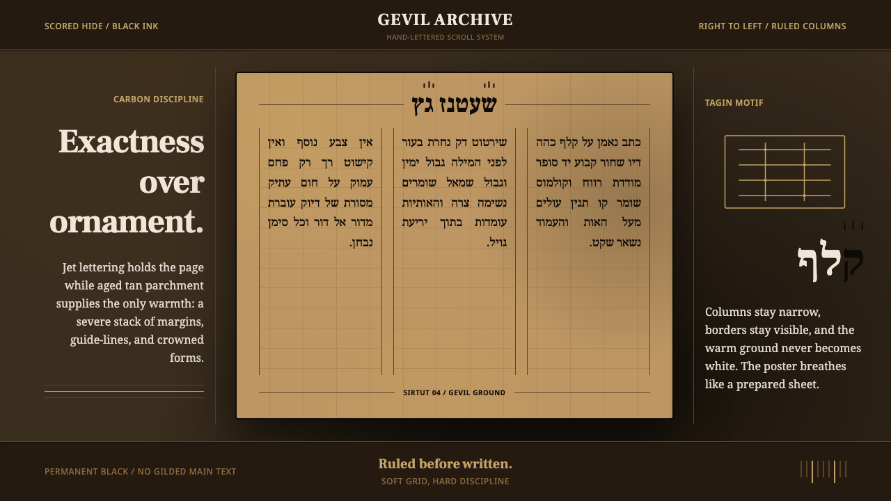 Hebrew STaM Scroll design style — example