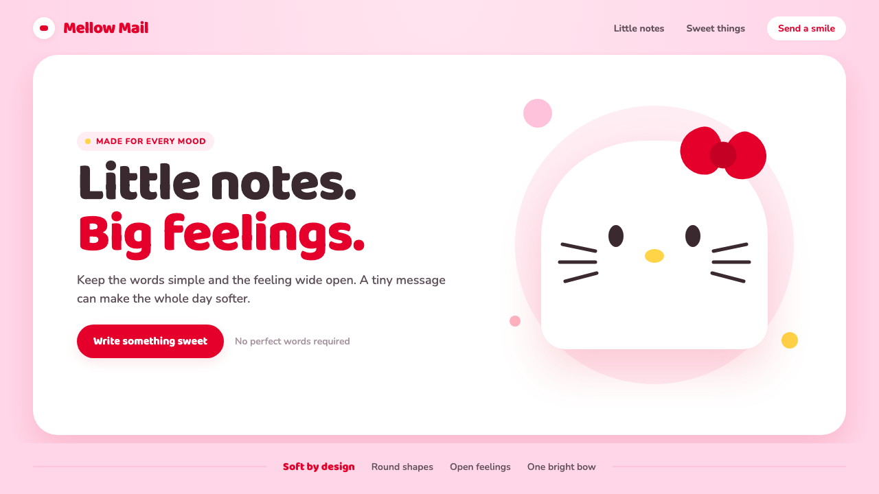 Hello Kitty (Sanrio 1974) design style — example
