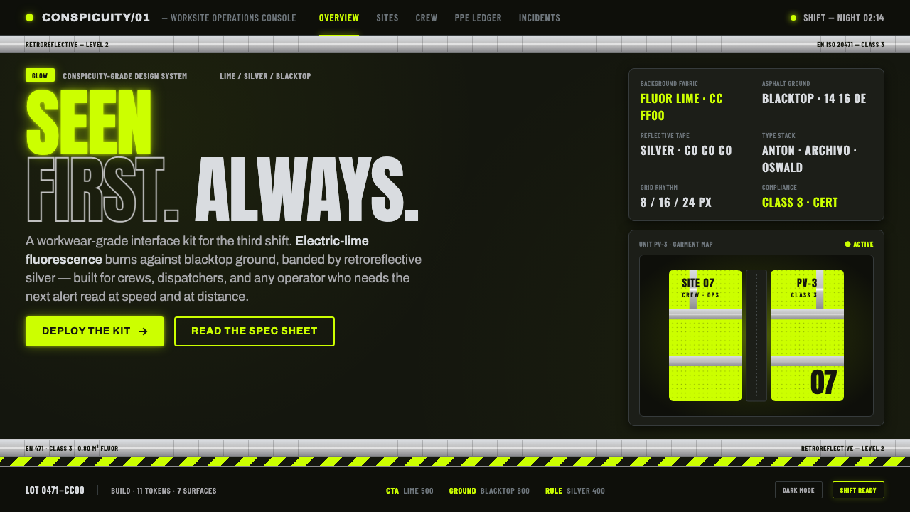 Hi-Vis Safety Vest design style