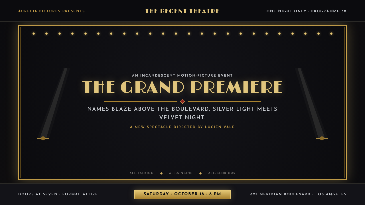 Hollywood Golden Age (1930) design style