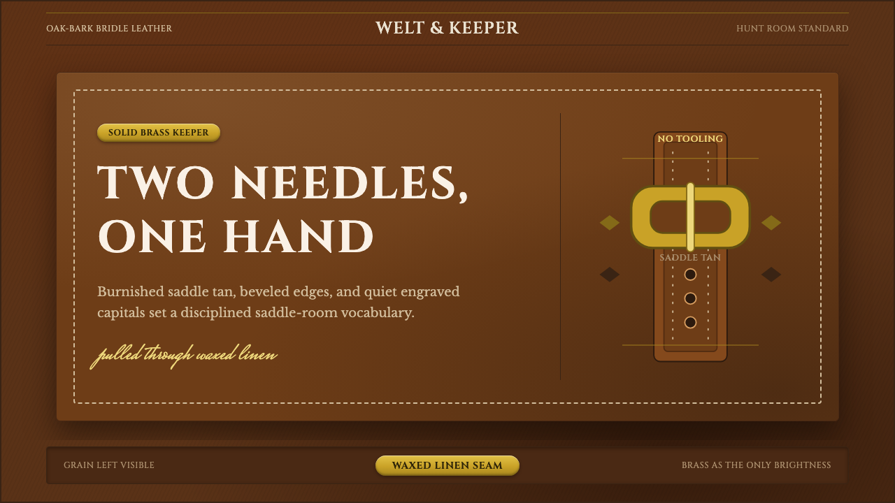 English Saddlery Tan design style