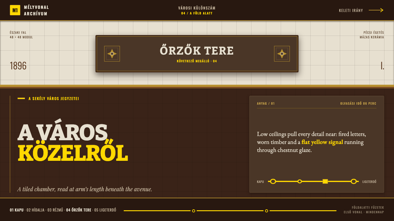 Budapest Millennium Line design style — example