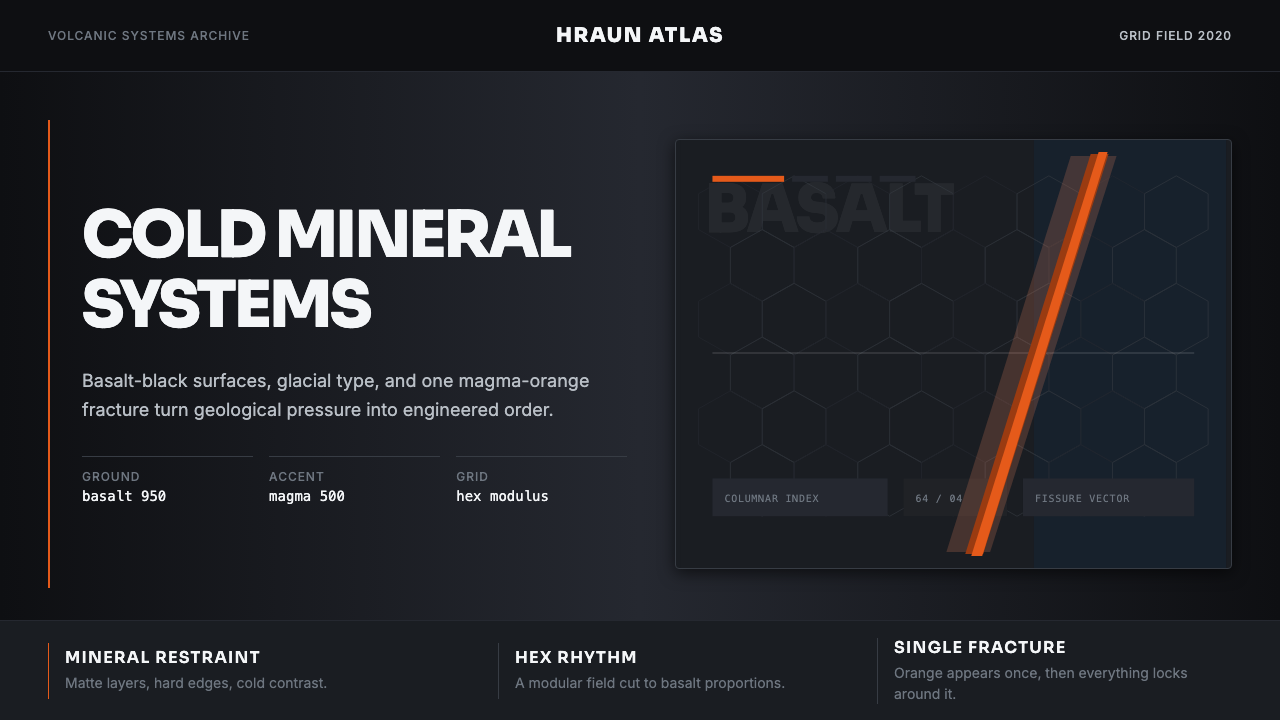 Icelandic Basalt Volcano design style — example