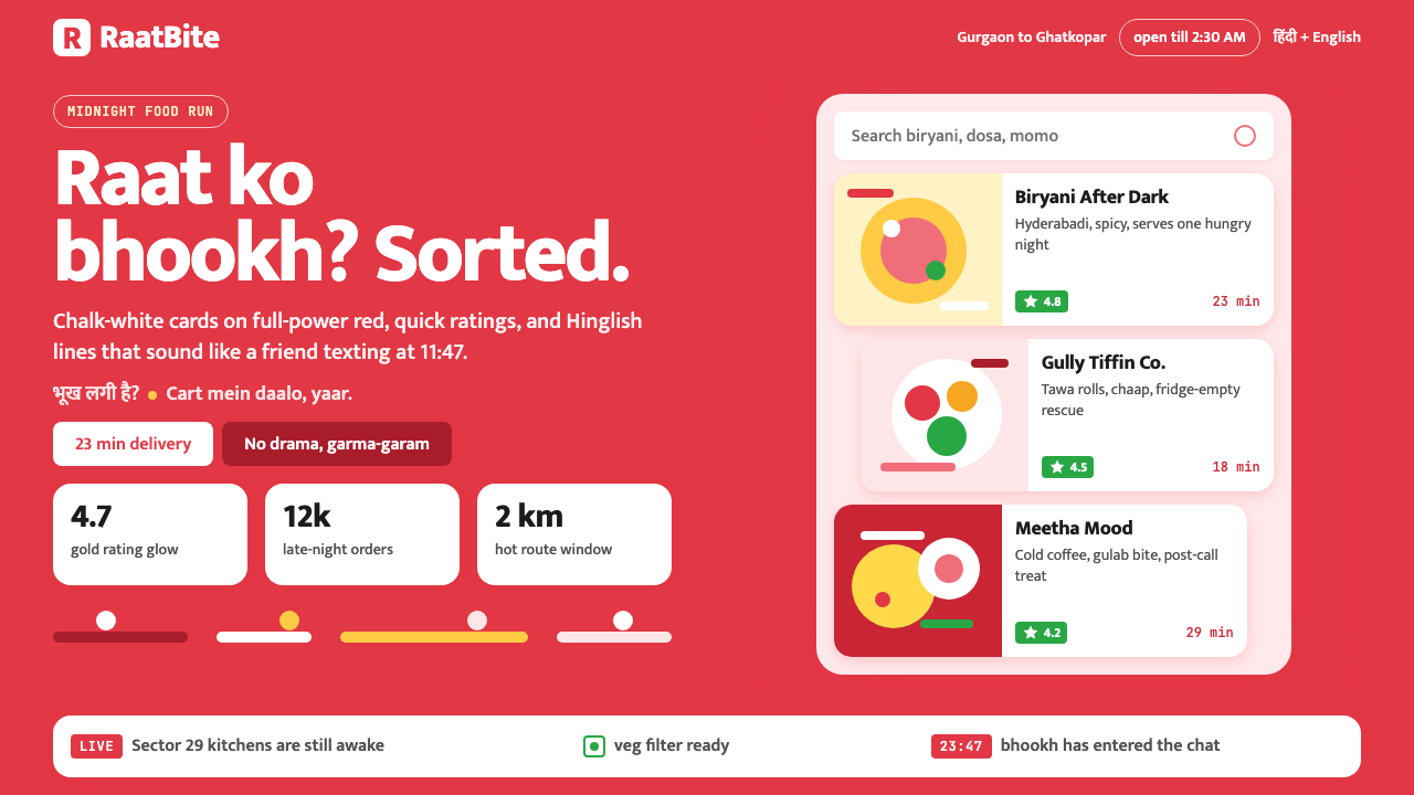 Zomato India Delivery design style