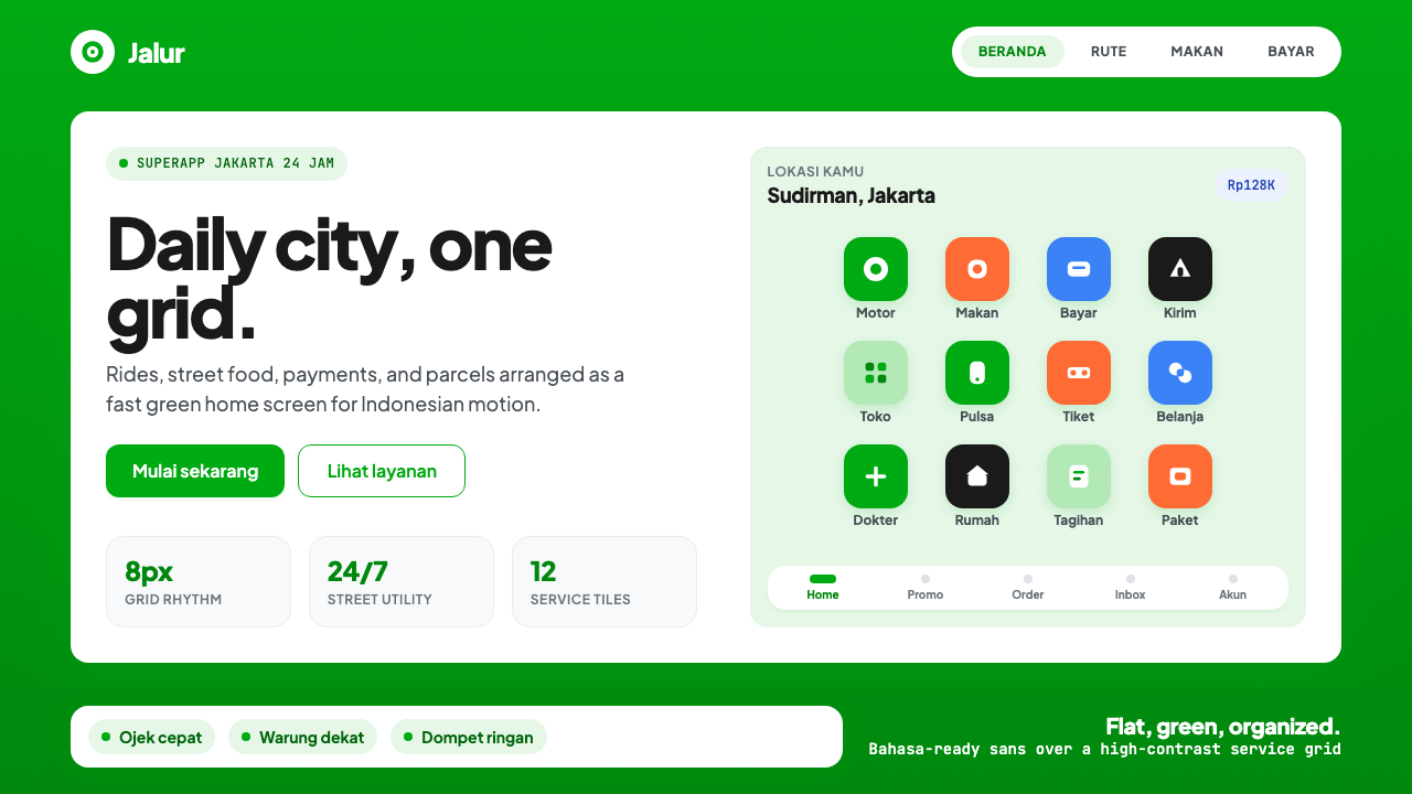 Gojek Superapp design style