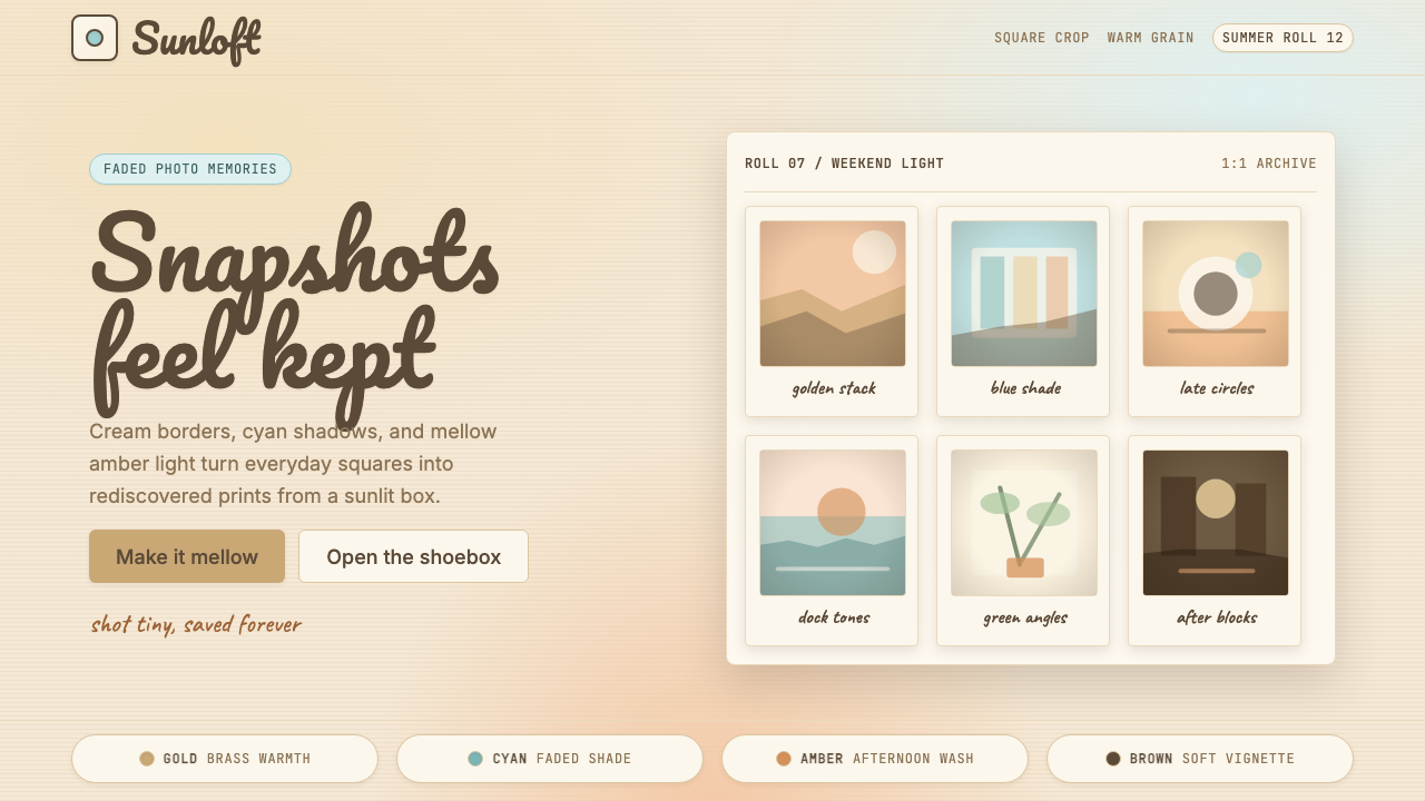 Instagram 2010s Filter design style