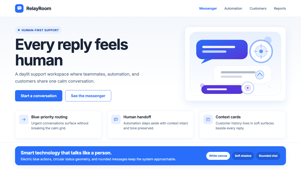 Intercom Modern 设计风格示例