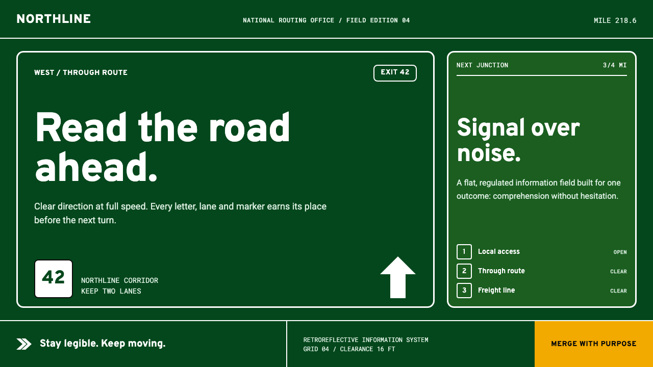 Interstate by Frere-Jones design style — example