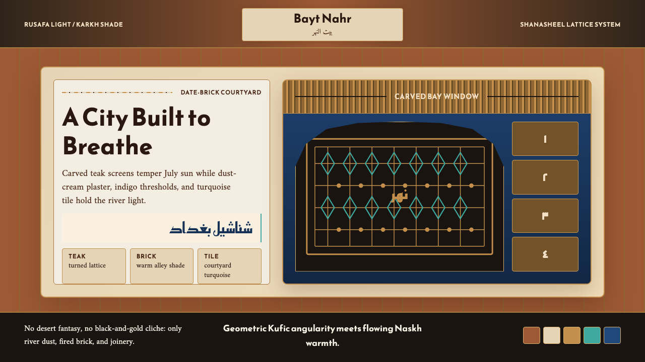 Iraqi Baghdad Shanasheel House design style