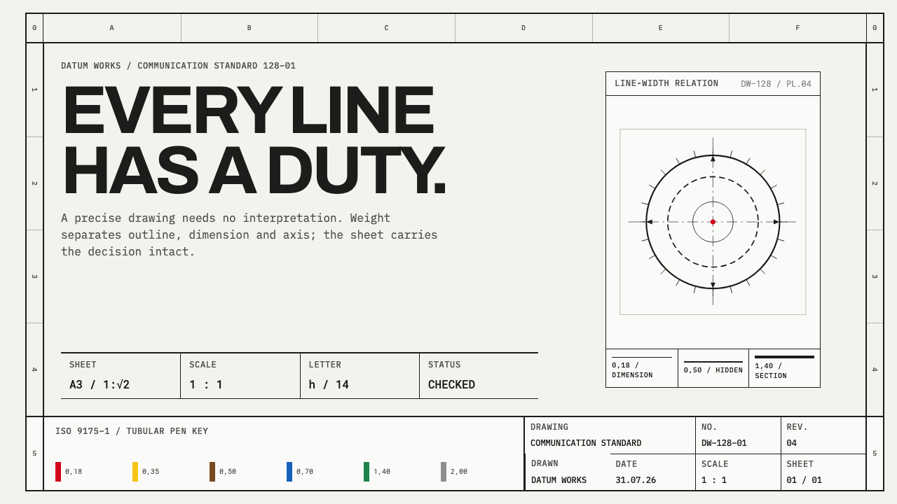 ISO Technical Drawing design style — example