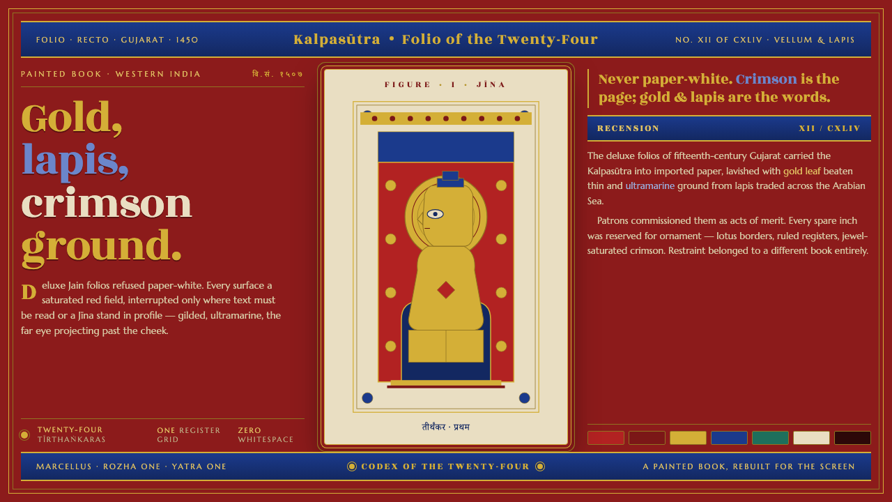 Jain Kalpasutra Manuscript design style