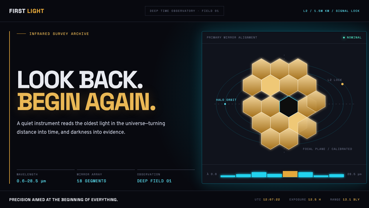 James Webb Telescope (2022) design style — example